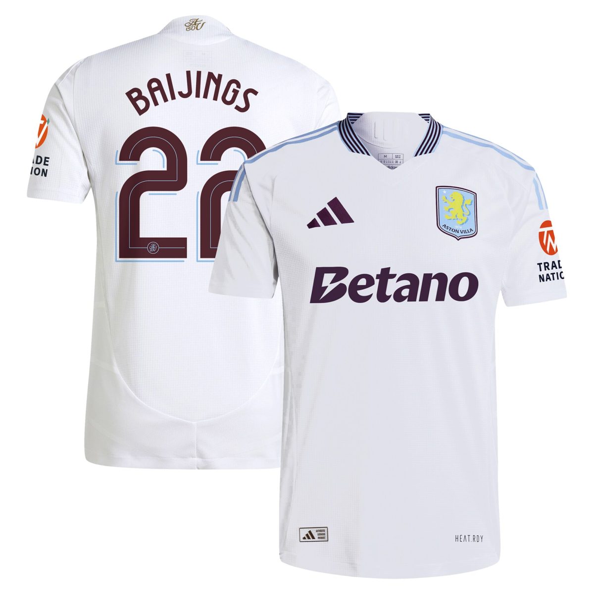 aston villa adidas away authentic shirt 2024-25 with baijings 22 cup printing Collection - Official Aston Villa Kits