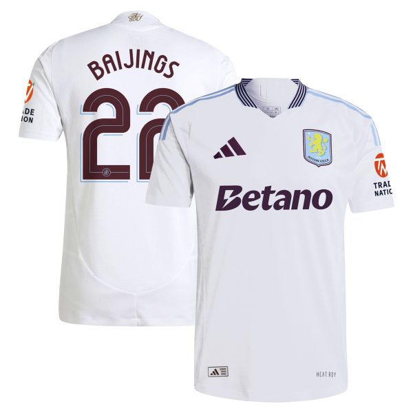 aston villa adidas away authentic shirt 2024-25 with baijings 22 cup printing Collection - Official Aston Villa Kits