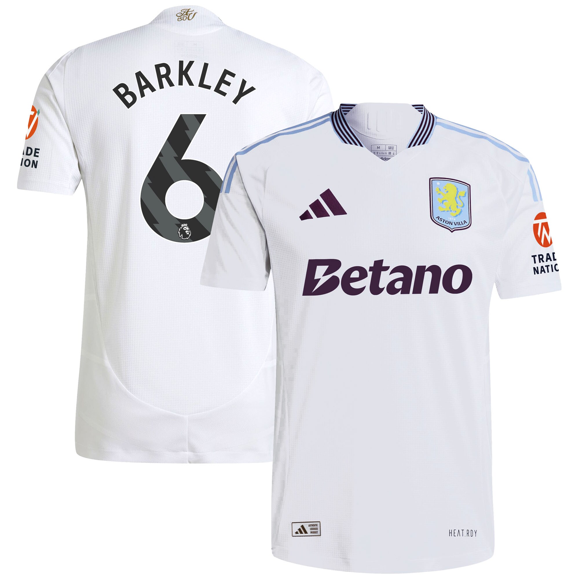 aston villa adidas away authentic shirt 2024-25 with barkley 6 printing Collection - Official Aston Villa Kits