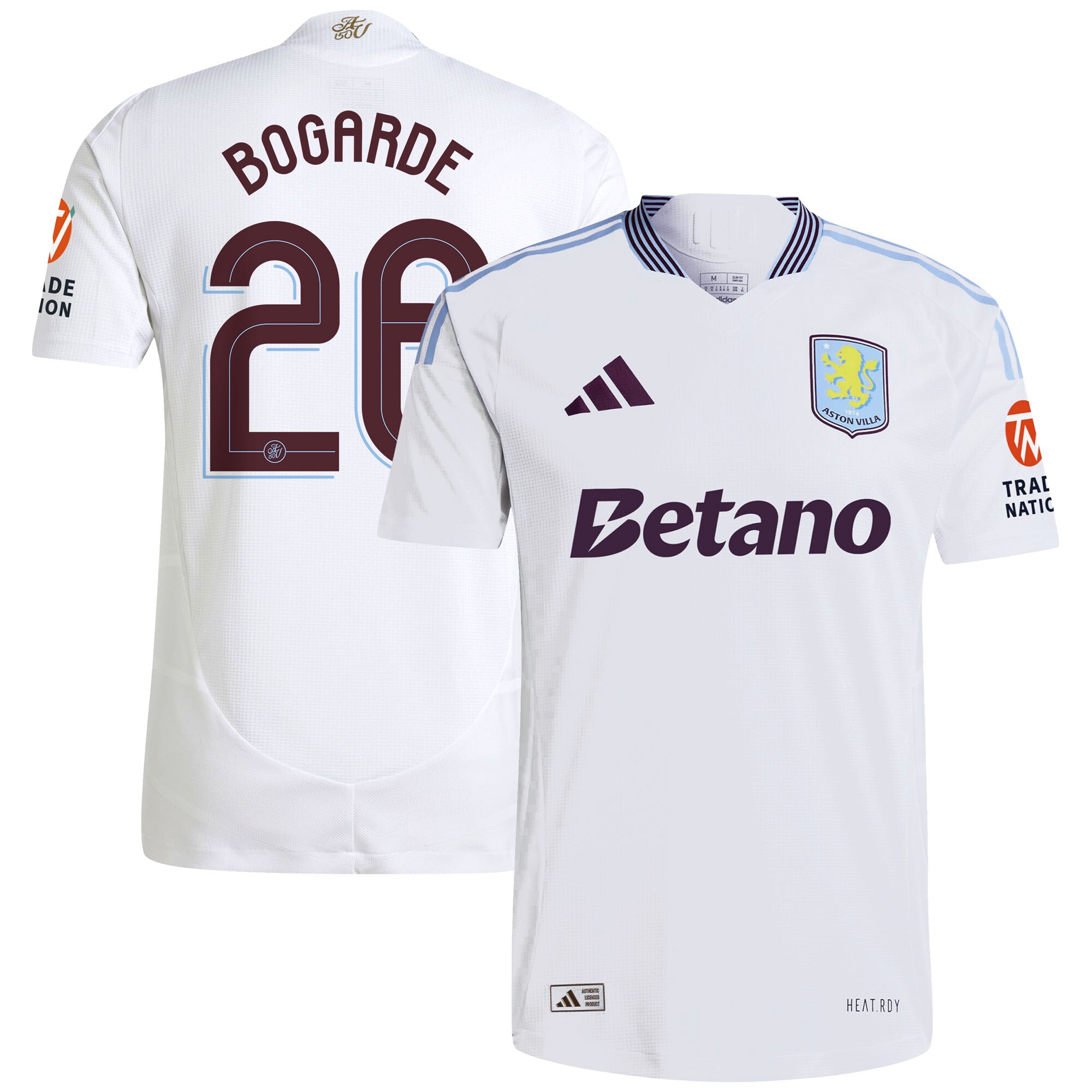 aston villa adidas away authentic shirt 2024-25 with bogarde 26 cup printing Collection - Official Aston Villa Kits