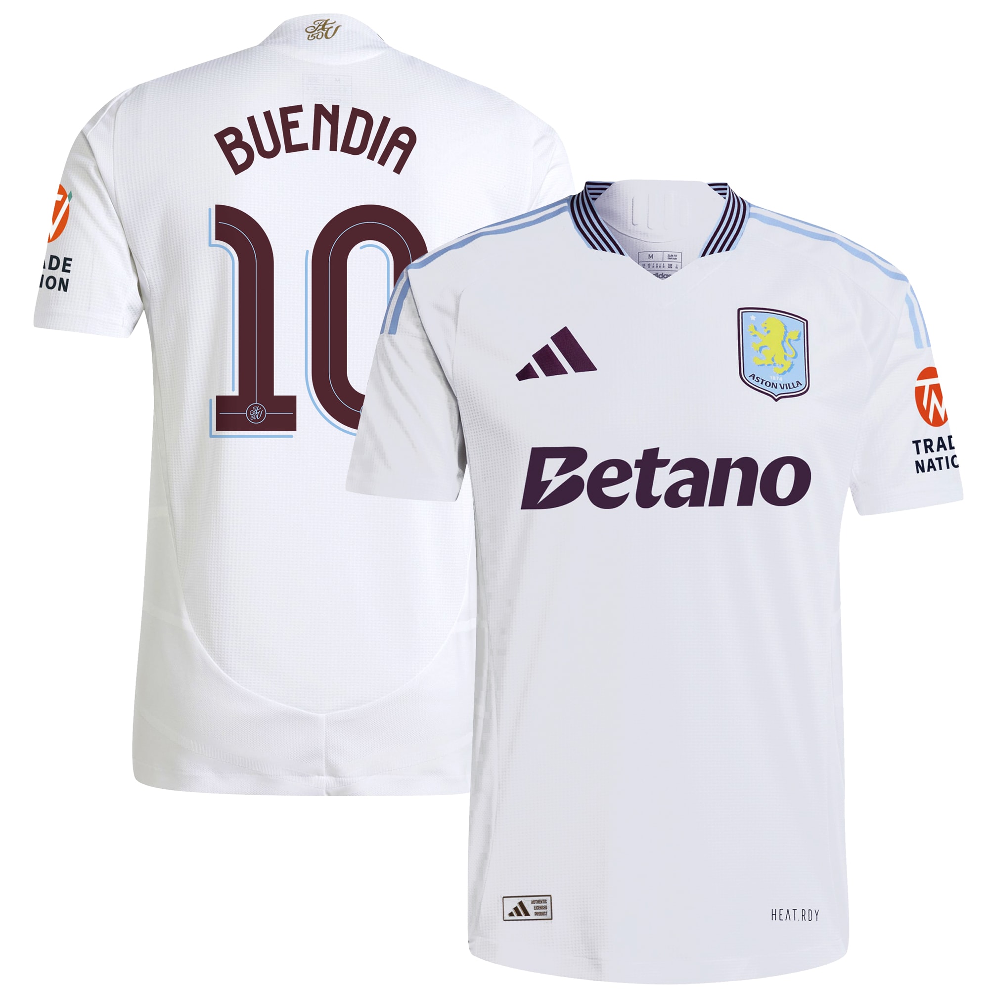 aston villa adidas away authentic shirt 2024-25 with buendia 10 cup printing Collection - Official Aston Villa Kits