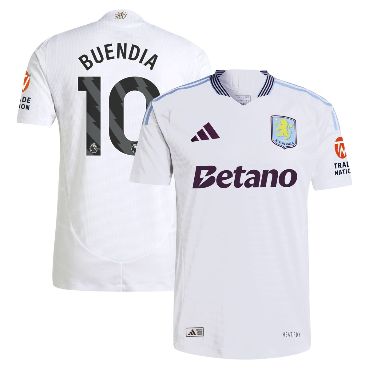 aston villa adidas away authentic shirt 2024-25 with buendia 10 printing Collection - Official Aston Villa Kits