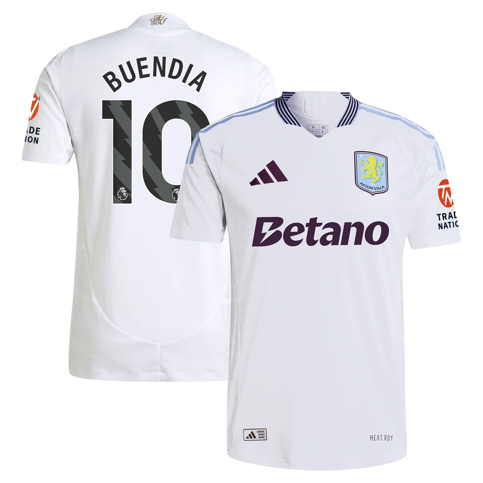 aston villa adidas away authentic shirt 2024-25 with buendia 10 printing Collection - Official Aston Villa Kits
