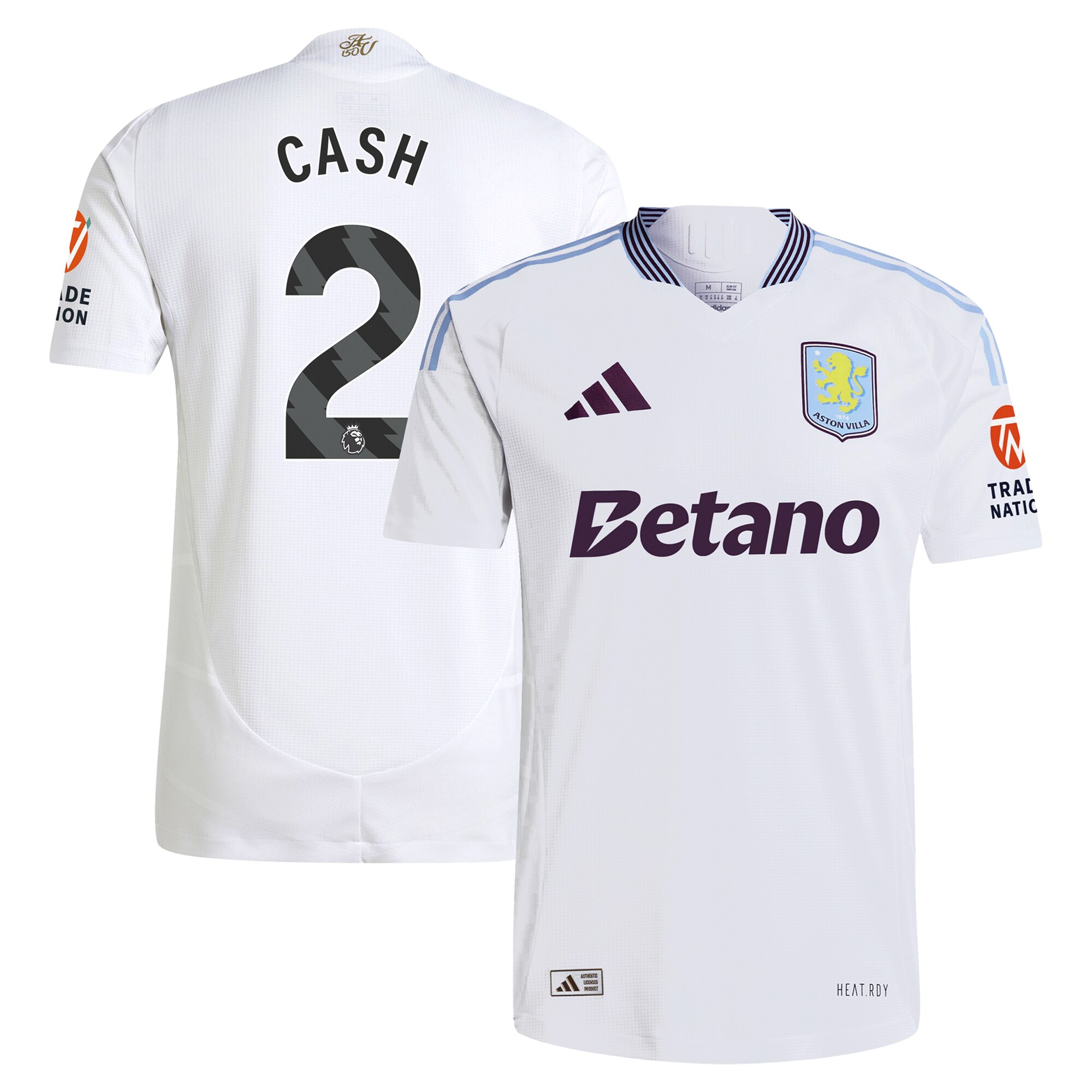 aston villa adidas away authentic shirt 2024-25 with cash 2 printing Collection - Official Aston Villa Kits