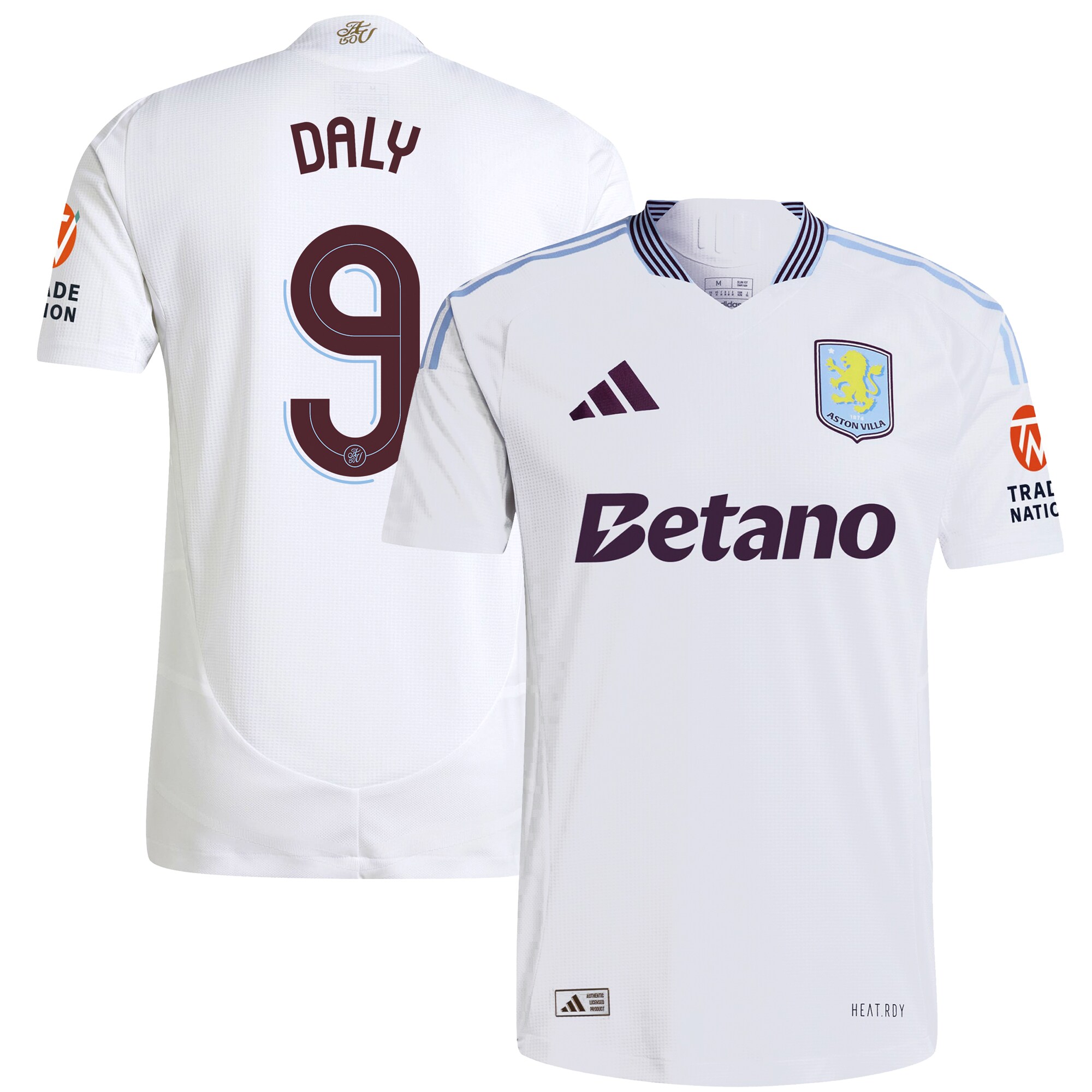 aston villa adidas away authentic shirt 2024-25 with daly 9 cup printing Collection - Official Aston Villa Kits