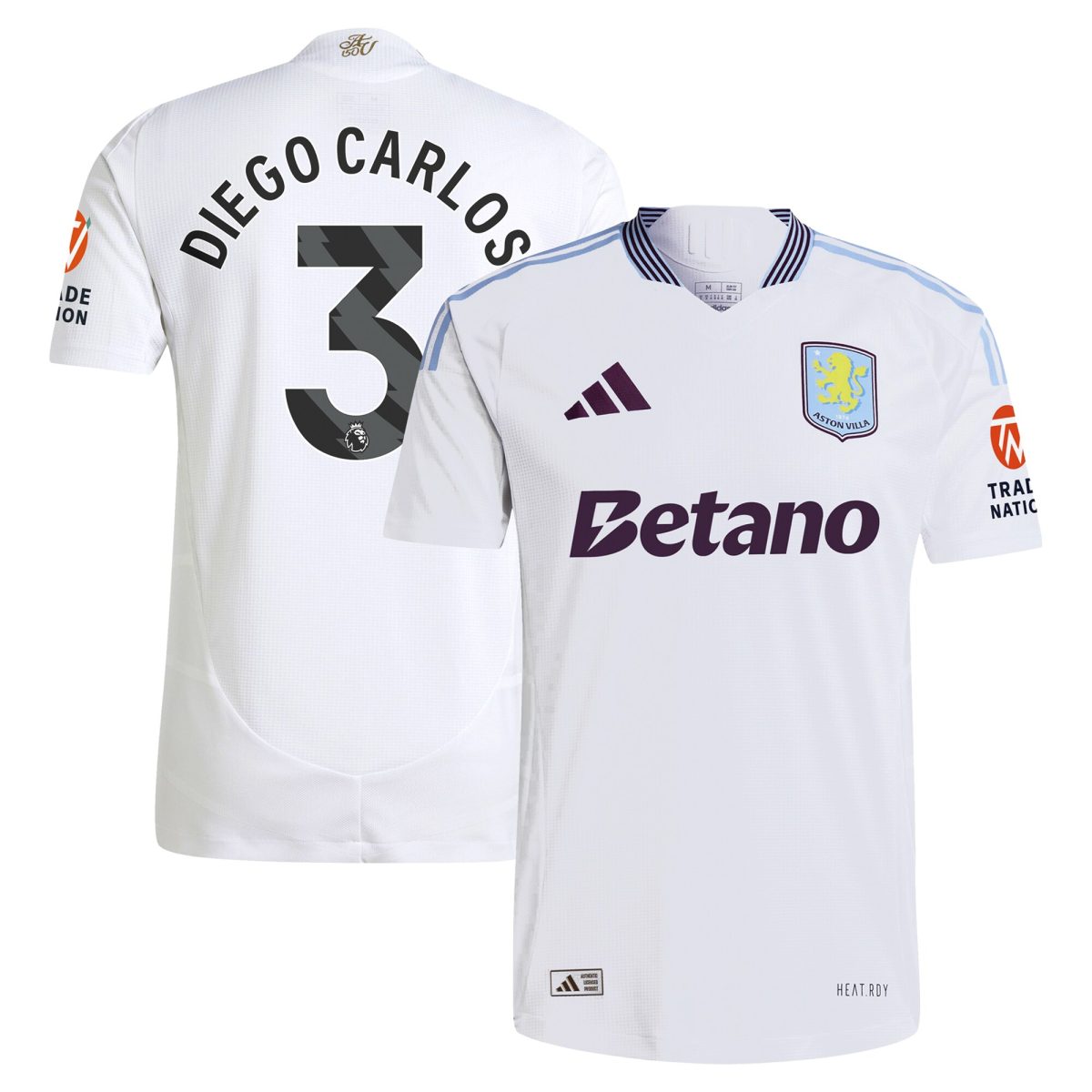 aston villa adidas away authentic shirt 2024-25 with diego carlos 3 printing Collection - Official Aston Villa Kits