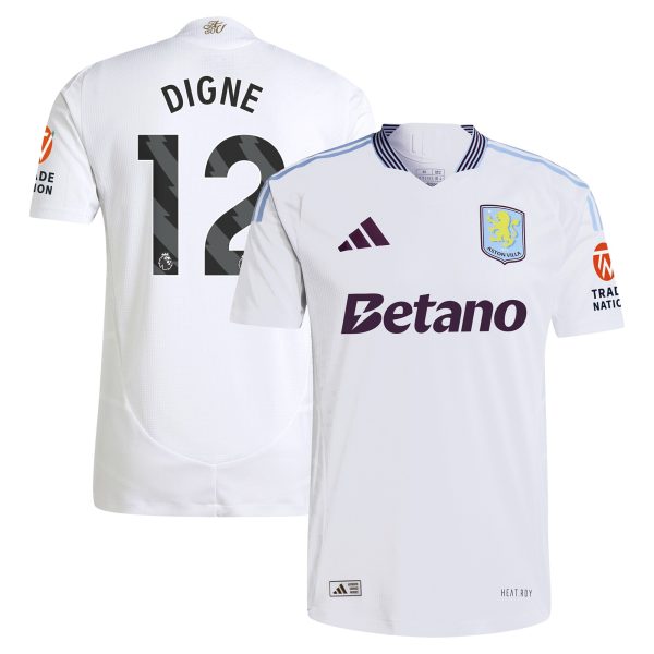 aston villa adidas away authentic shirt 2024-25 with digne 12 printing Collection - Official Aston Villa Kits