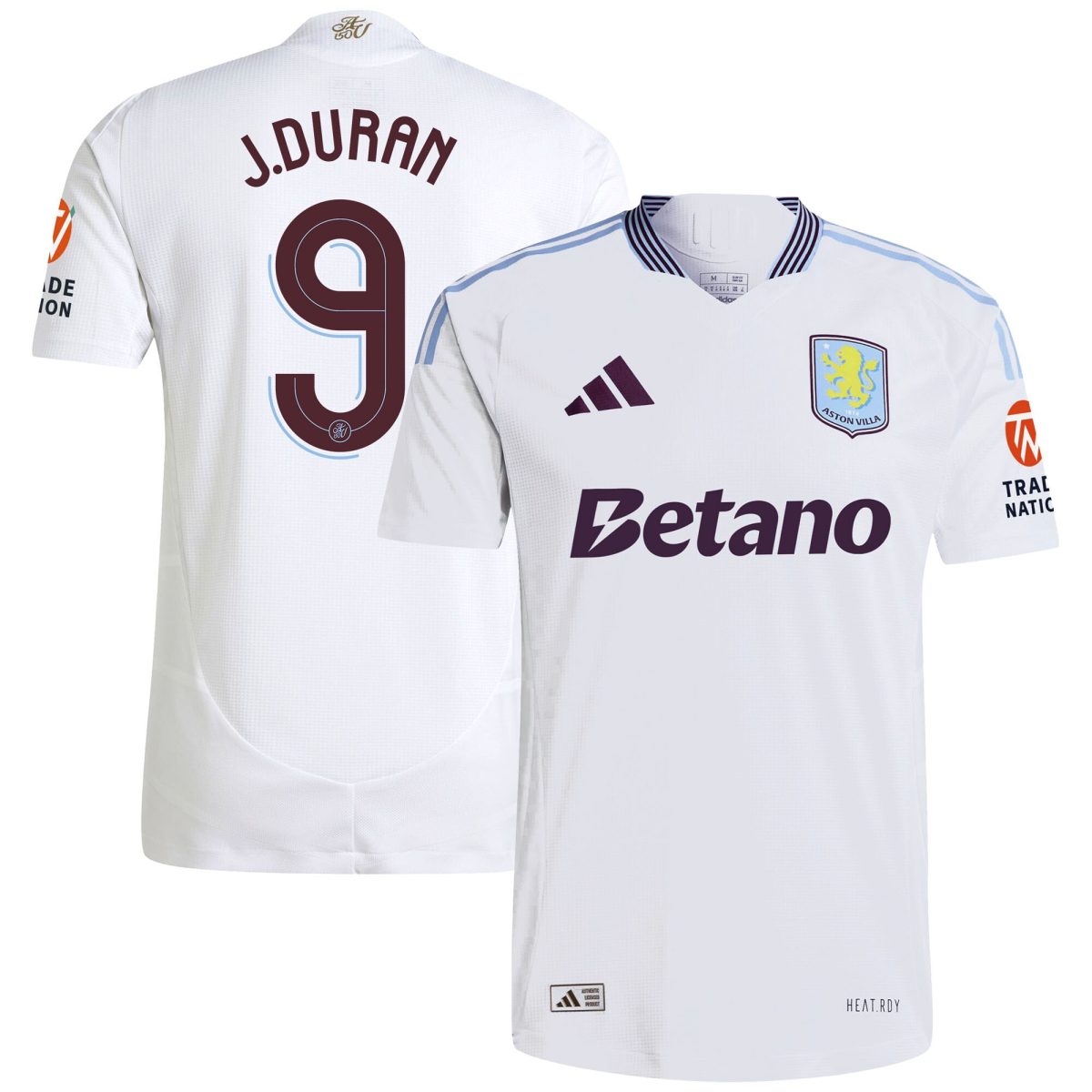 aston villa adidas away authentic shirt 2024-25 with duran 9 cup printing Collection - Official Aston Villa Kits