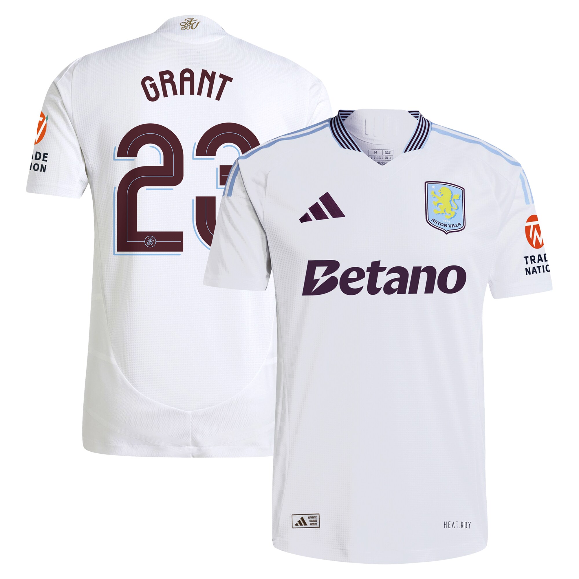 aston villa adidas away authentic shirt 2024-25 with grant 23 cup printing Collection - Official Aston Villa Kits