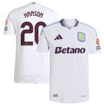 aston villa adidas away authentic shirt 2024-25 with hanson 20 cup printing Collection - Official Aston Villa Kits