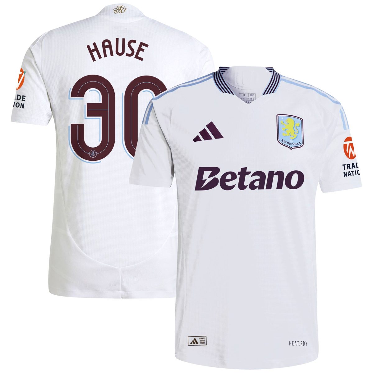 aston villa adidas away authentic shirt 2024-25 with hause 30 cup printing Collection - Official Aston Villa Kits
