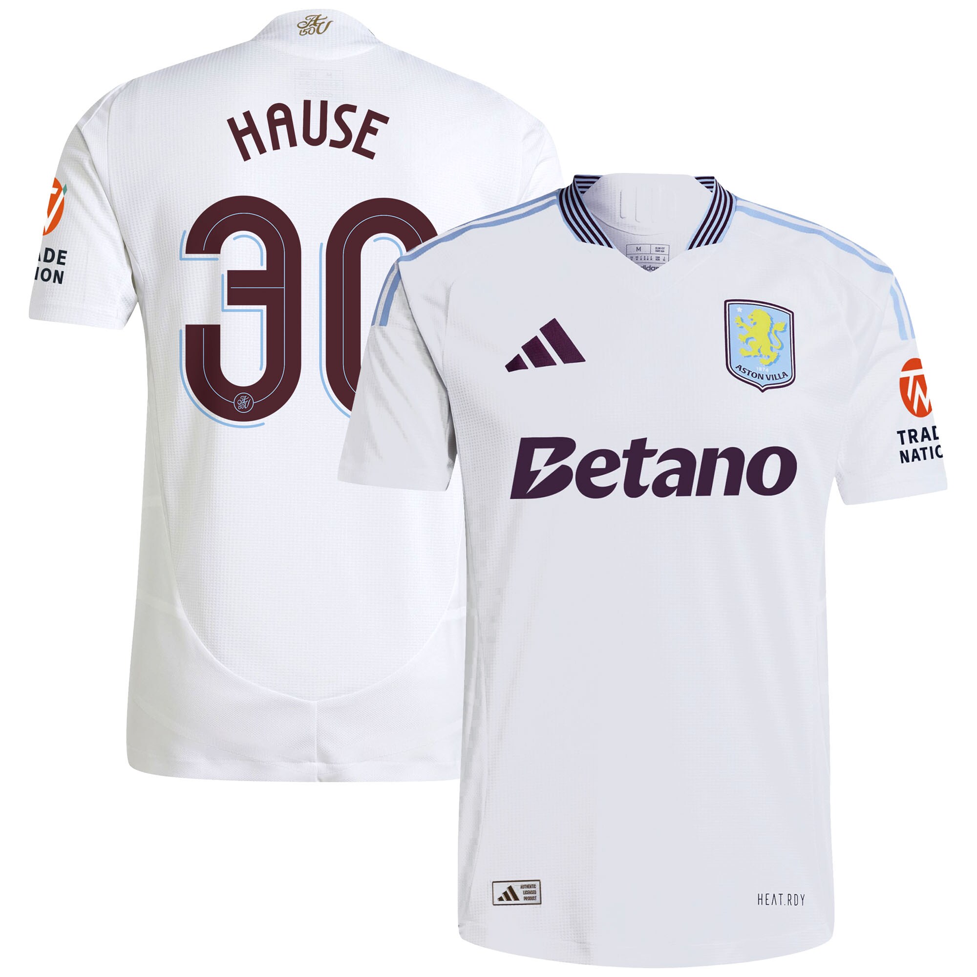 aston villa adidas away authentic shirt 2024-25 with hause 30 cup printing Collection - Official Aston Villa Kits