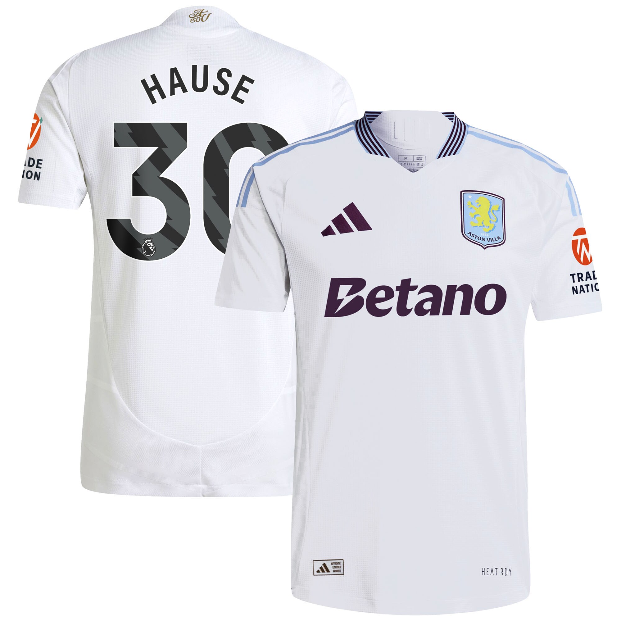 aston villa adidas away authentic shirt 2024-25 with hause 30 printing Collection - Official Aston Villa Kits