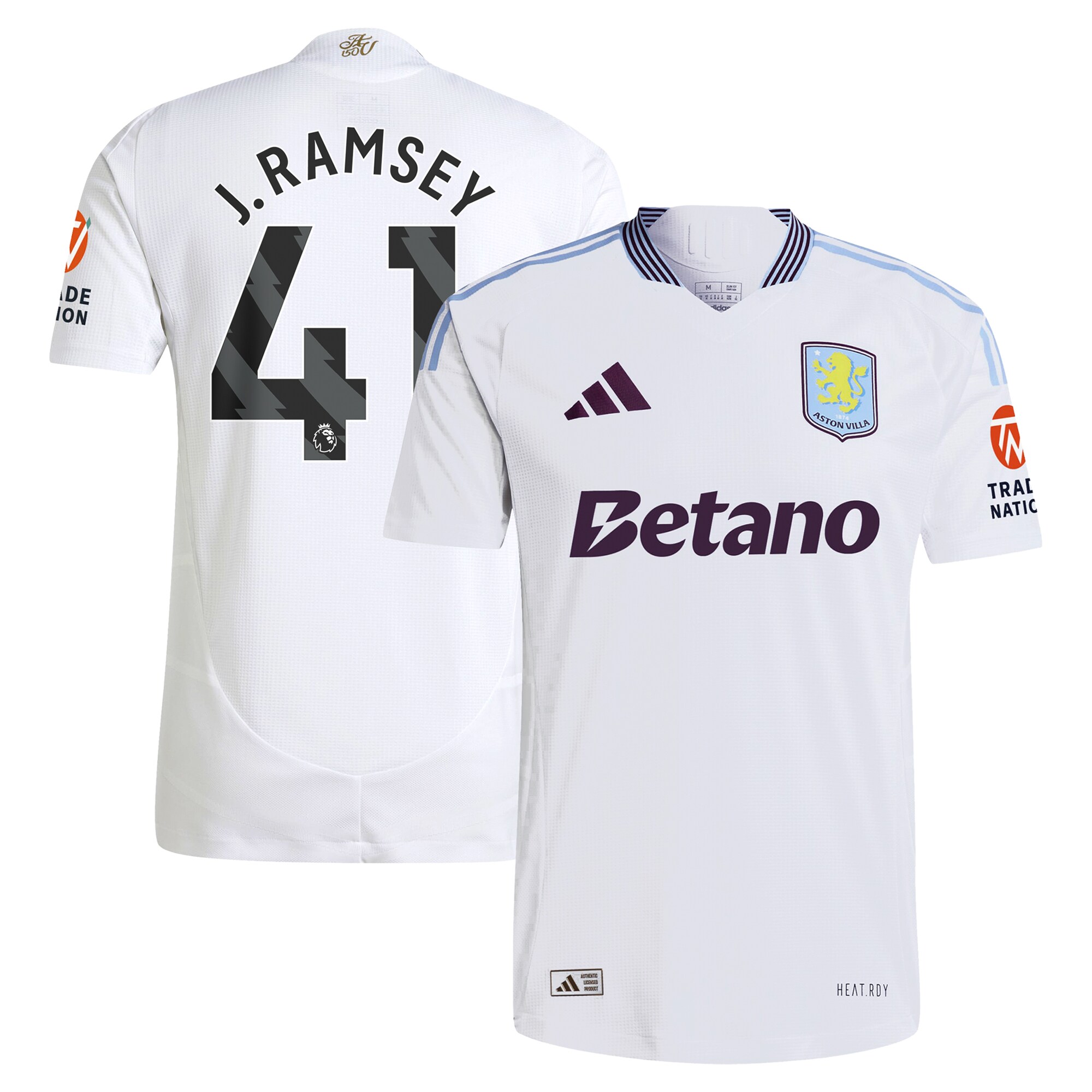 aston villa adidas away authentic shirt 2024-25 with j. ramsey 41 printing Collection - Official Aston Villa Kits