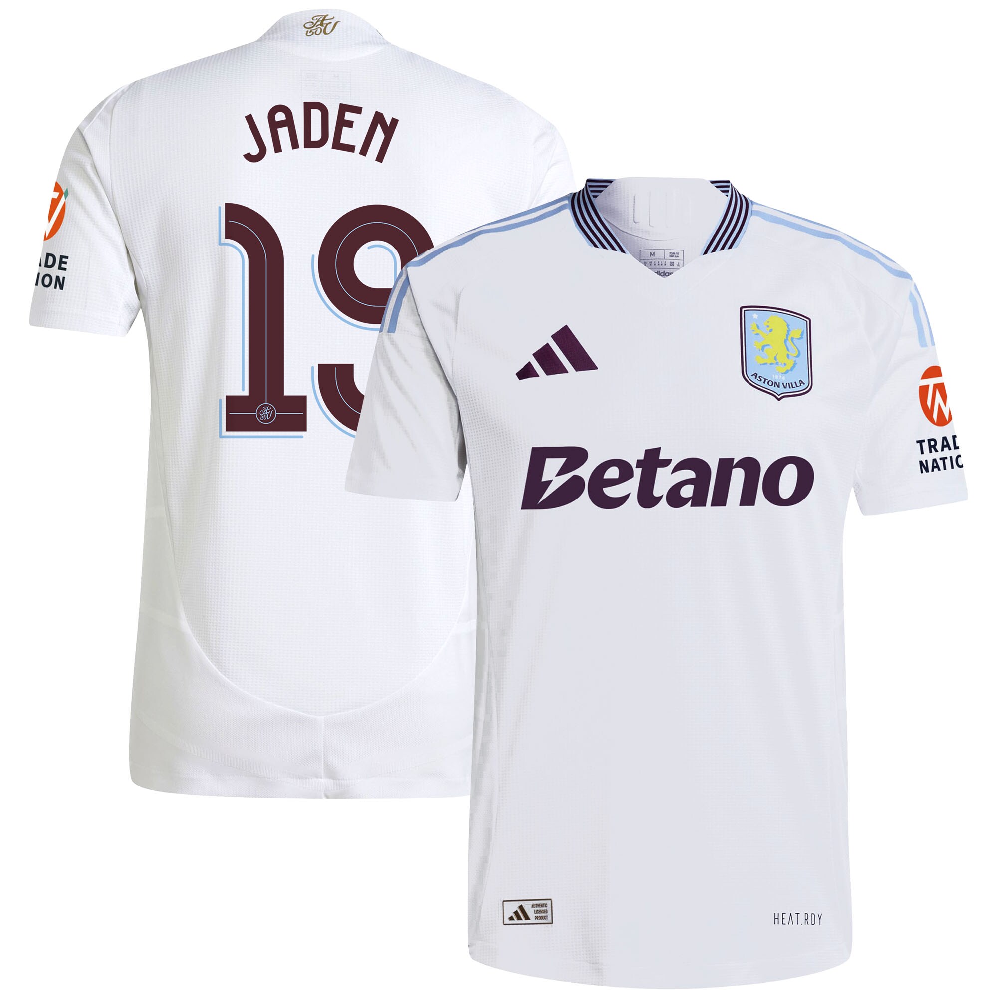 aston villa adidas away authentic shirt 2024-25 with jaden 19 cup printing Collection - Official Aston Villa Kits