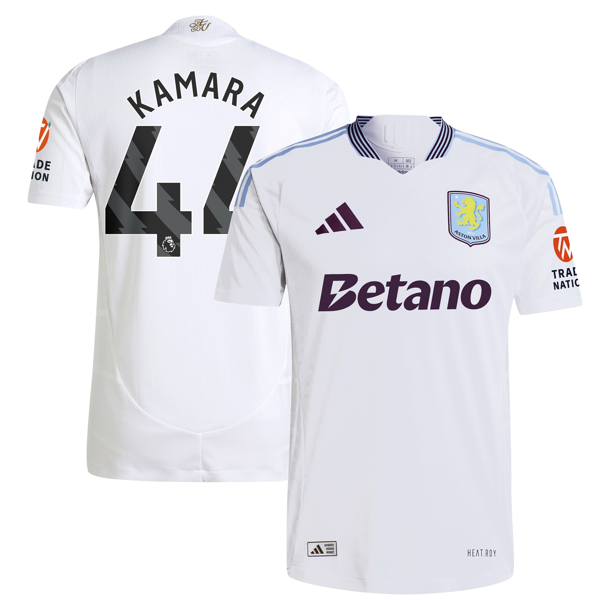 aston villa adidas away authentic shirt 2024-25 with kamara 44 printing Collection - Official Aston Villa Kits