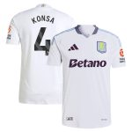aston villa adidas away authentic shirt 2024-25 with konsa 4 printing Collection - Official Aston Villa Kits