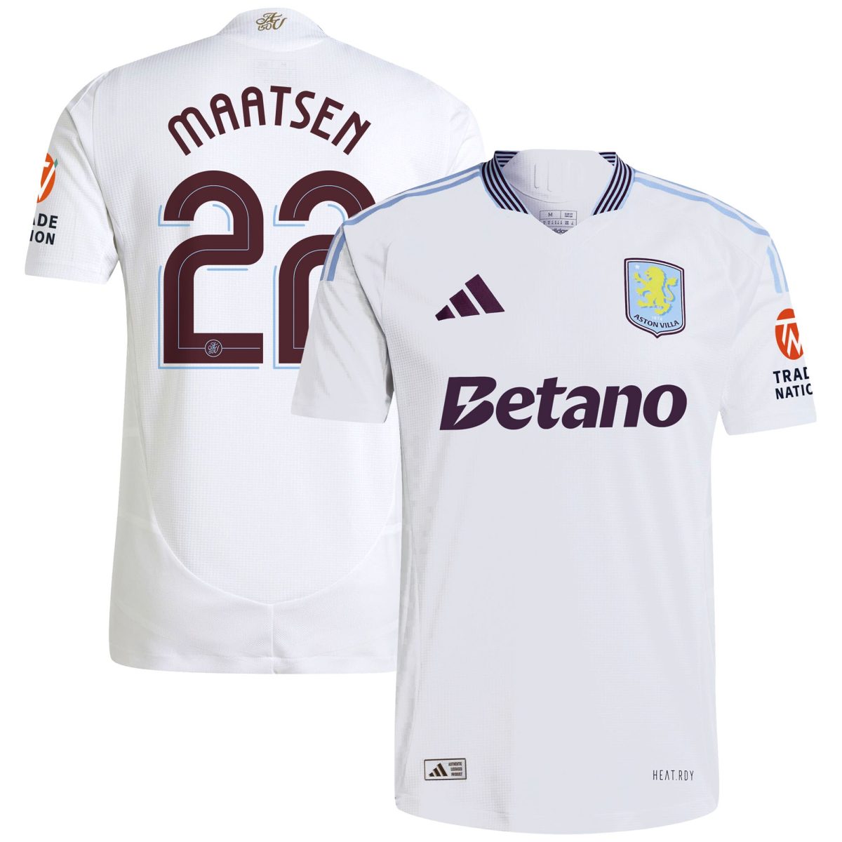 aston villa adidas away authentic shirt 2024-25 with maatsen 22 cup printing Collection - Official Aston Villa Kits
