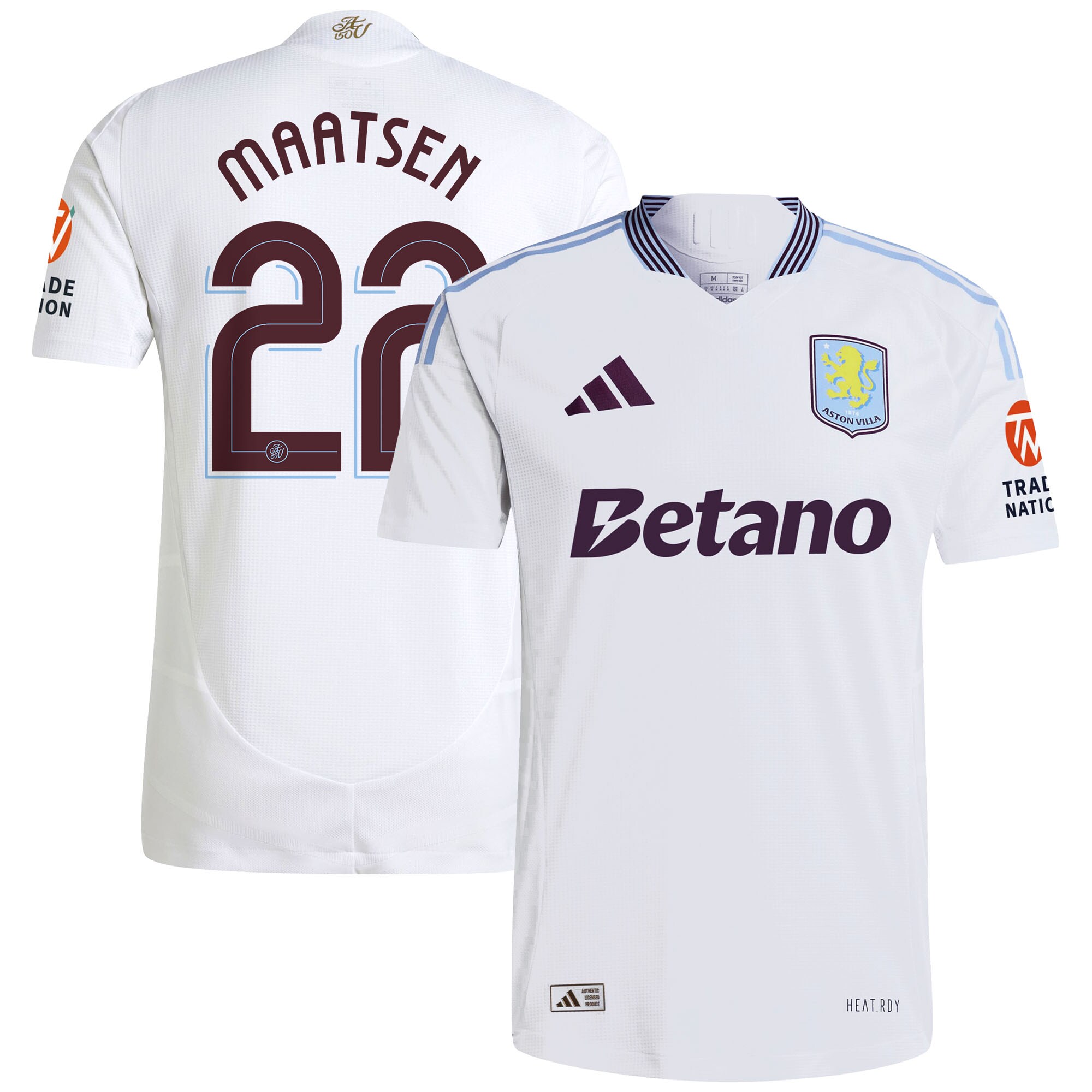 aston villa adidas away authentic shirt 2024-25 with maatsen 22 cup printing Collection - Official Aston Villa Kits