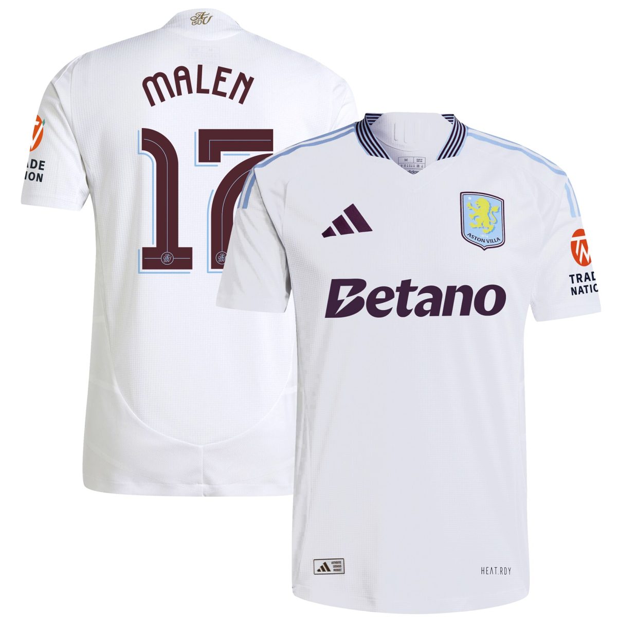 aston villa adidas away authentic shirt 2024-25 with malen 17 cup printing Collection - Official Aston Villa Kits