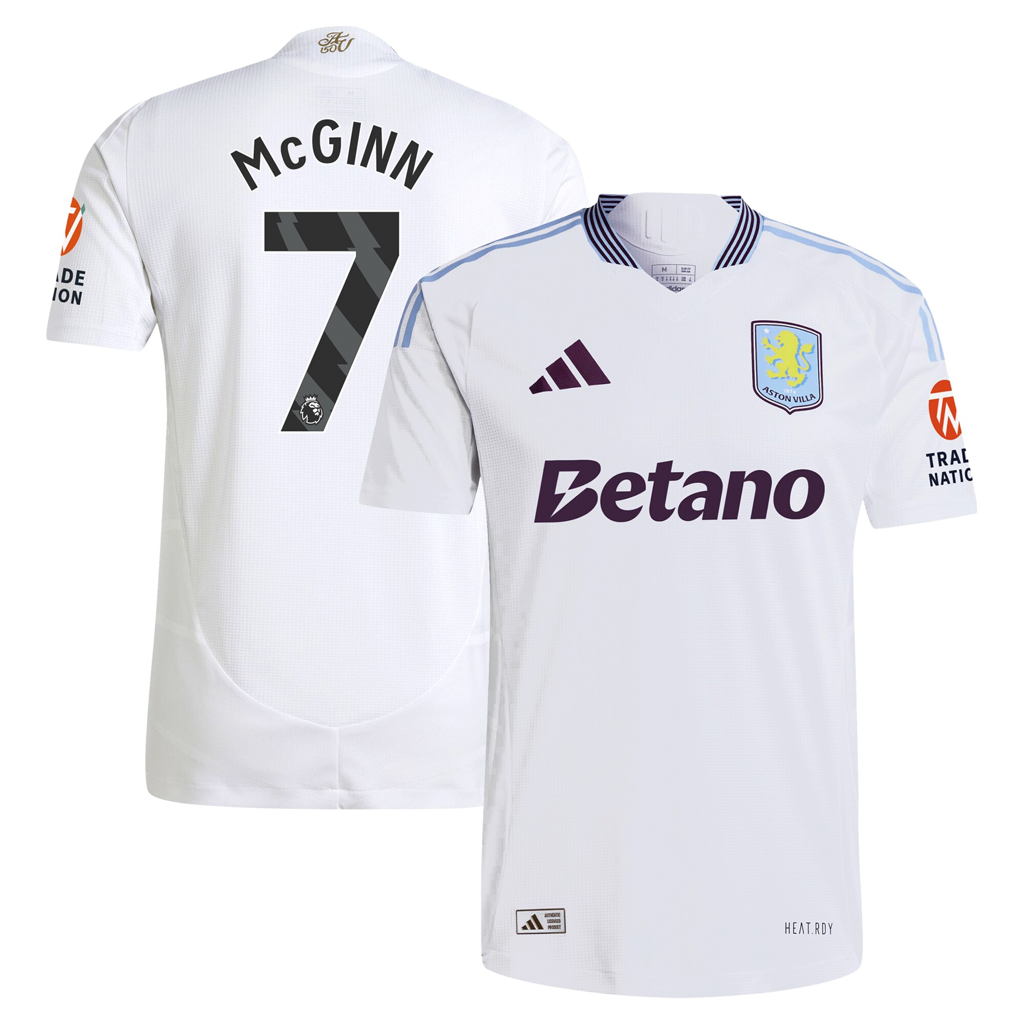 aston villa adidas away authentic shirt 2024-25 with mcginn 7 printing Collection - Official Aston Villa Kits