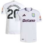 aston villa adidas away authentic shirt 2024-25 with nedeljković 20 printing Collection - Official Aston Villa Kits