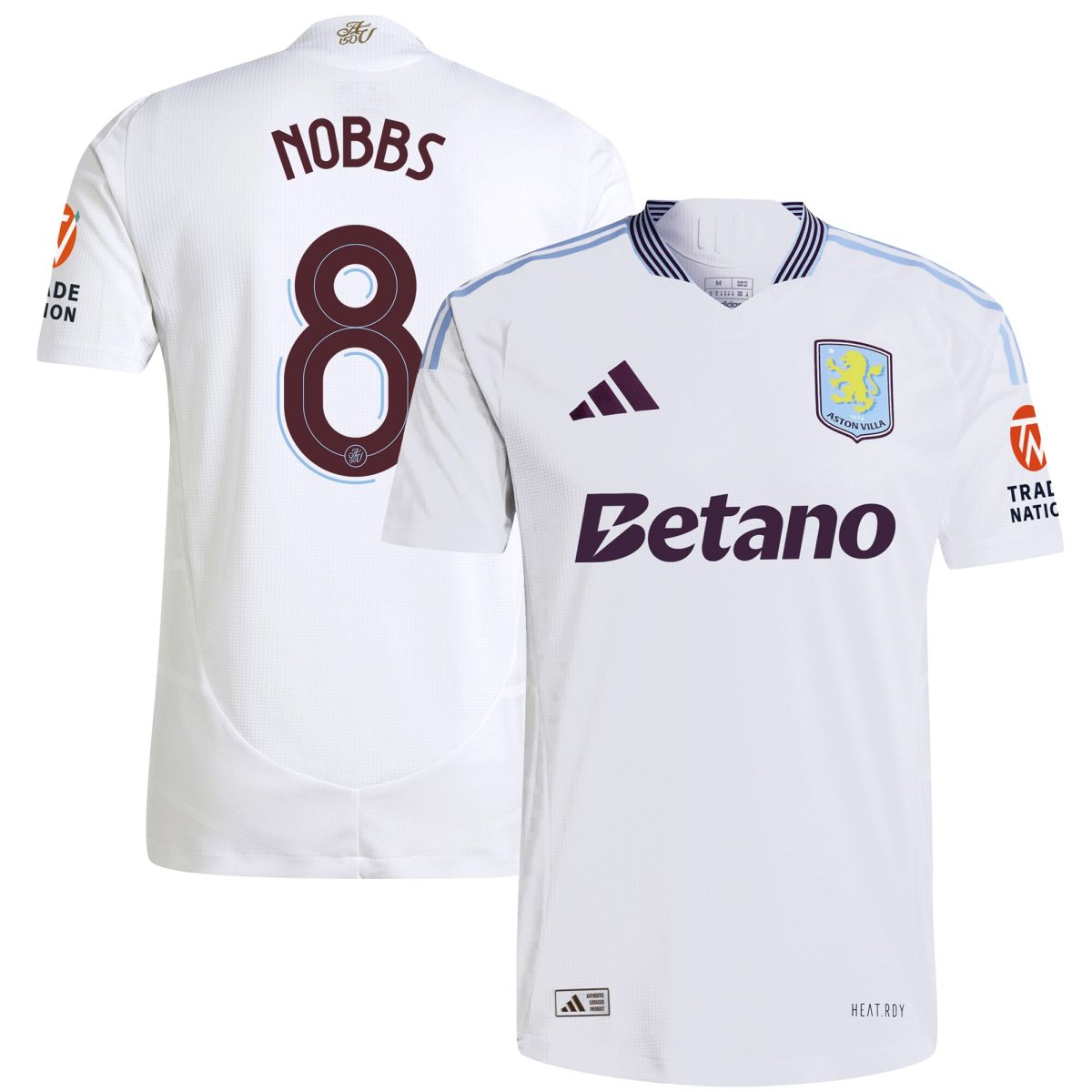 aston villa adidas away authentic shirt 2024-25 with nobbs 8 cup printing Collection - Official Aston Villa Kits