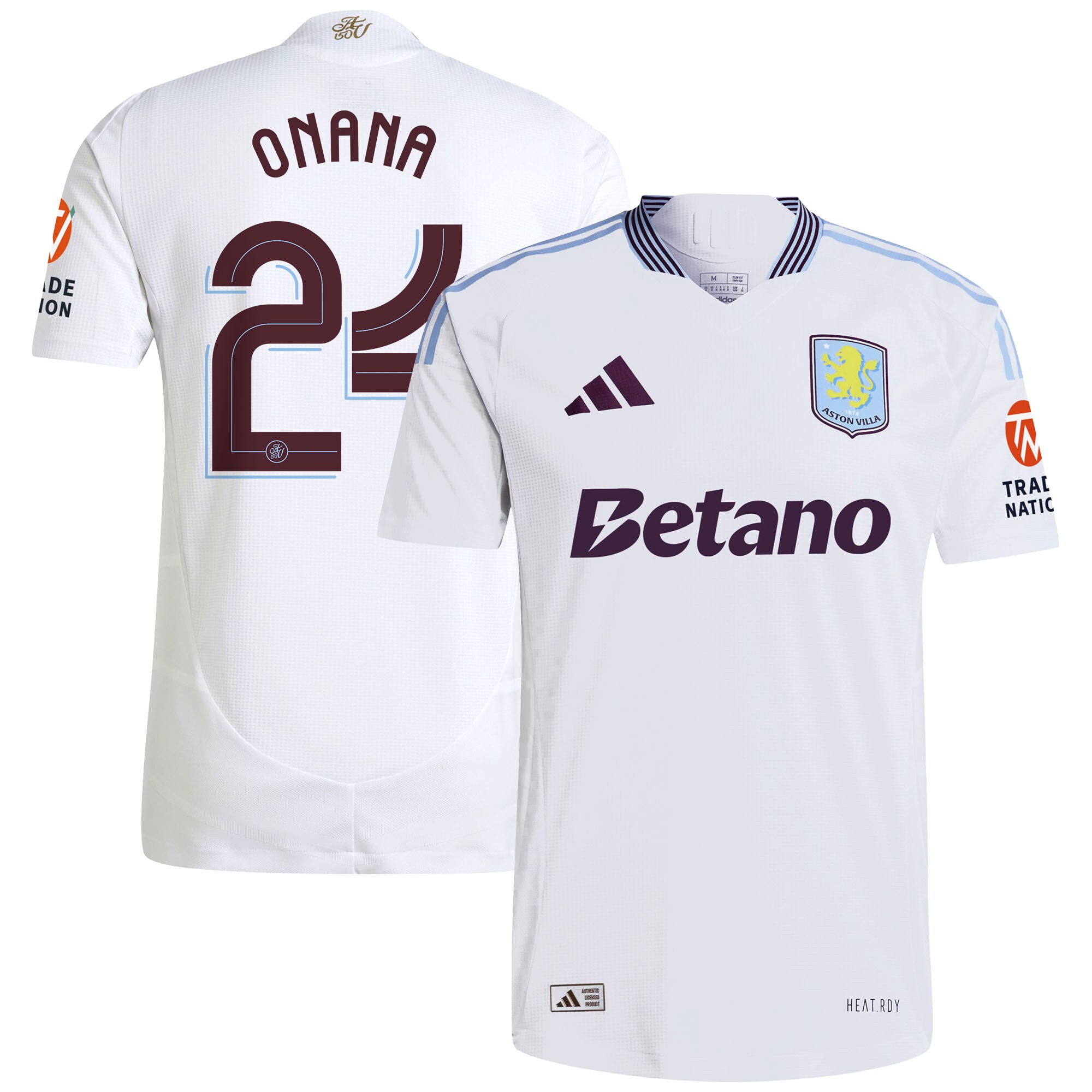 aston villa adidas away authentic shirt 2024-25 with onana 24 cup printing Collection - Official Aston Villa Kits