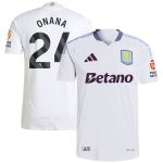 aston villa adidas away authentic shirt 2024-25 with onana 24 printing Collection - Official Aston Villa Kits