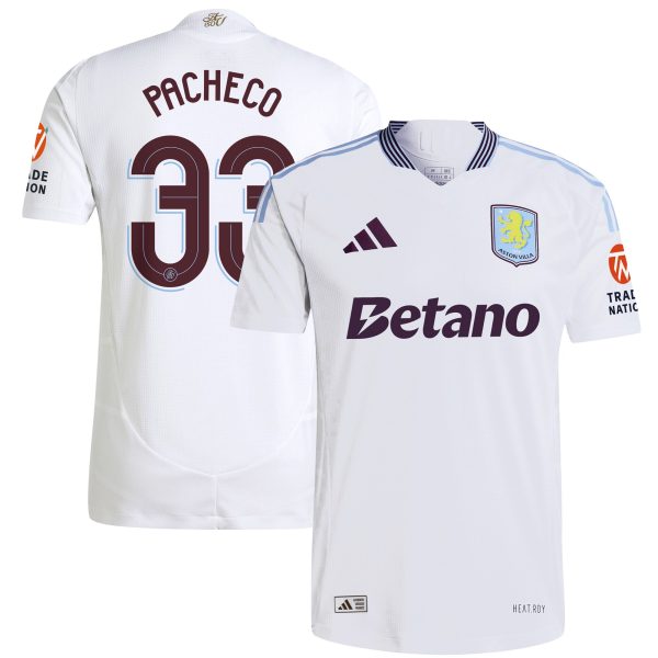 aston villa adidas away authentic shirt 2024-25 with pacheco 33 cup printing Collection - Official Aston Villa Kits