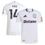aston villa adidas away authentic shirt 2024-25 with pau 14 printing Collection - Official Aston Villa Kits