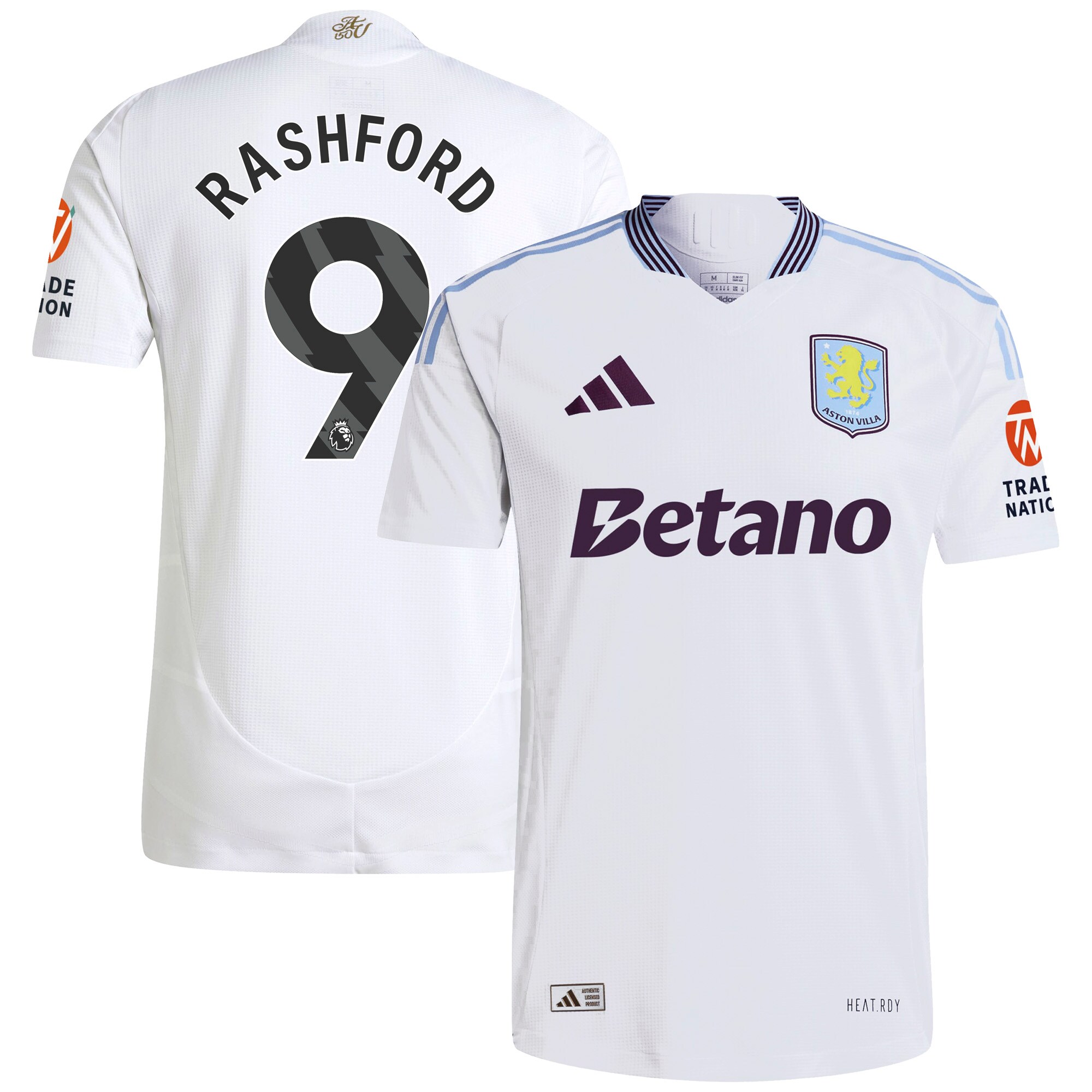 aston villa adidas away authentic shirt 2024-25 with rashford 9 printing Collection - Official Aston Villa Kits
