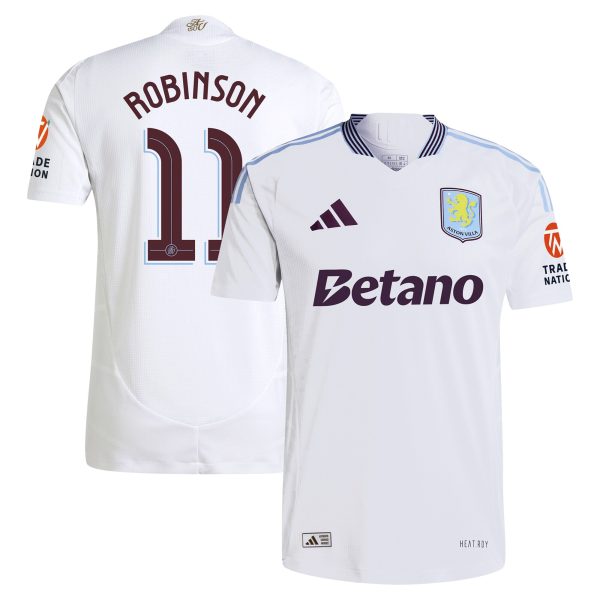 aston villa adidas away authentic shirt 2024-25 with robinson 11 cup printing Collection - Official Aston Villa Kits