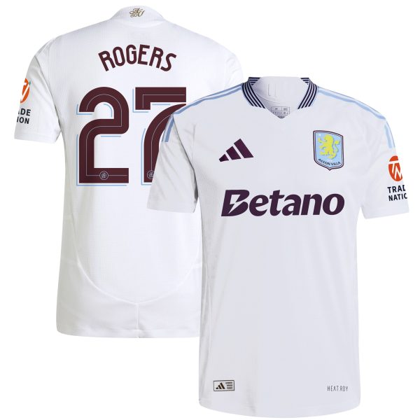 aston villa adidas away authentic shirt 2024-25 with rogers 27 cup printing Collection - Official Aston Villa Kits