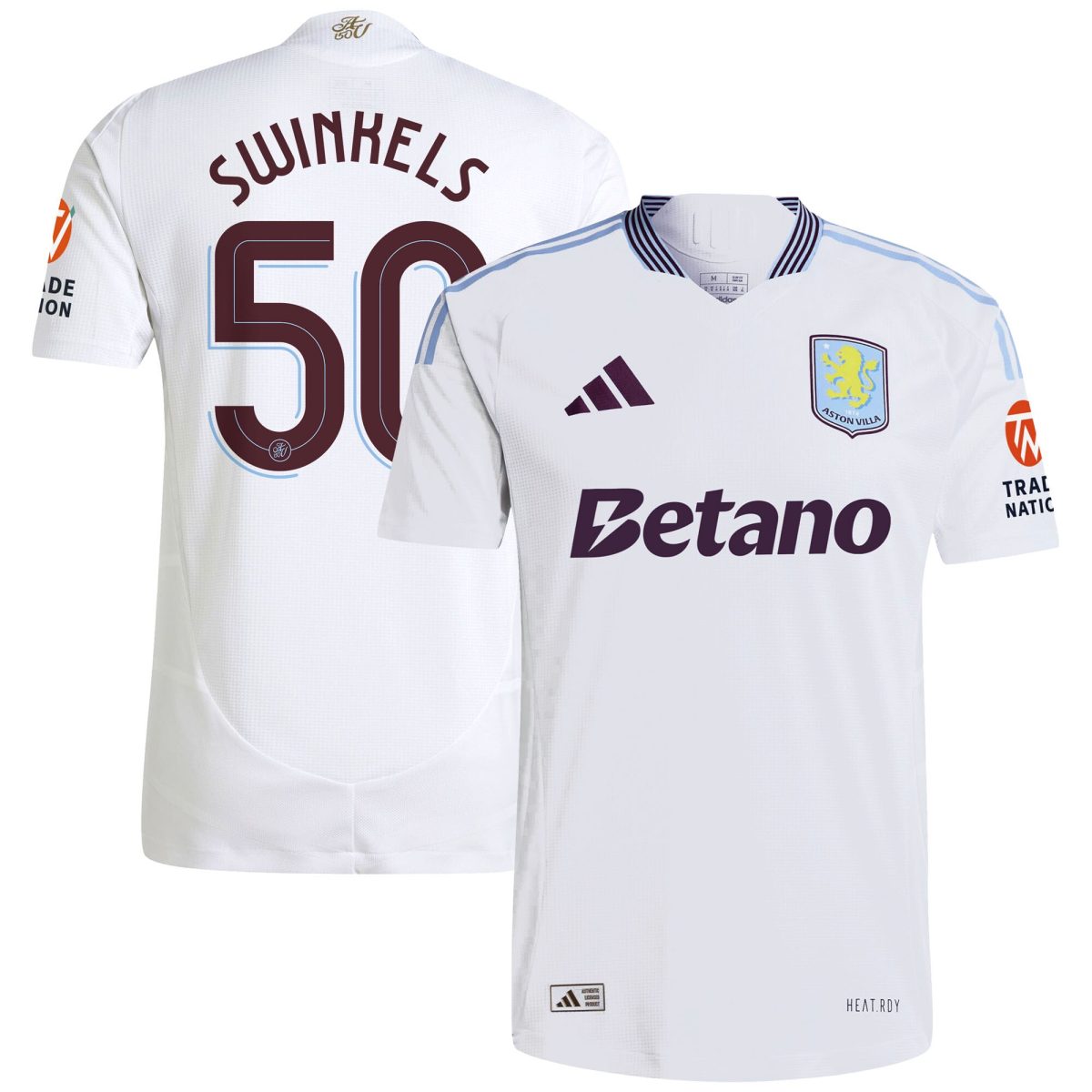 aston villa adidas away authentic shirt 2024-25 with swinkels 50 cup printing Collection - Official Aston Villa Kits