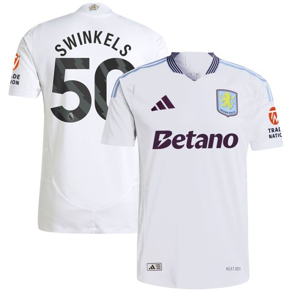 aston villa adidas away authentic shirt 2024-25 with swinkels 50 printing Collection - Official Aston Villa Kits
