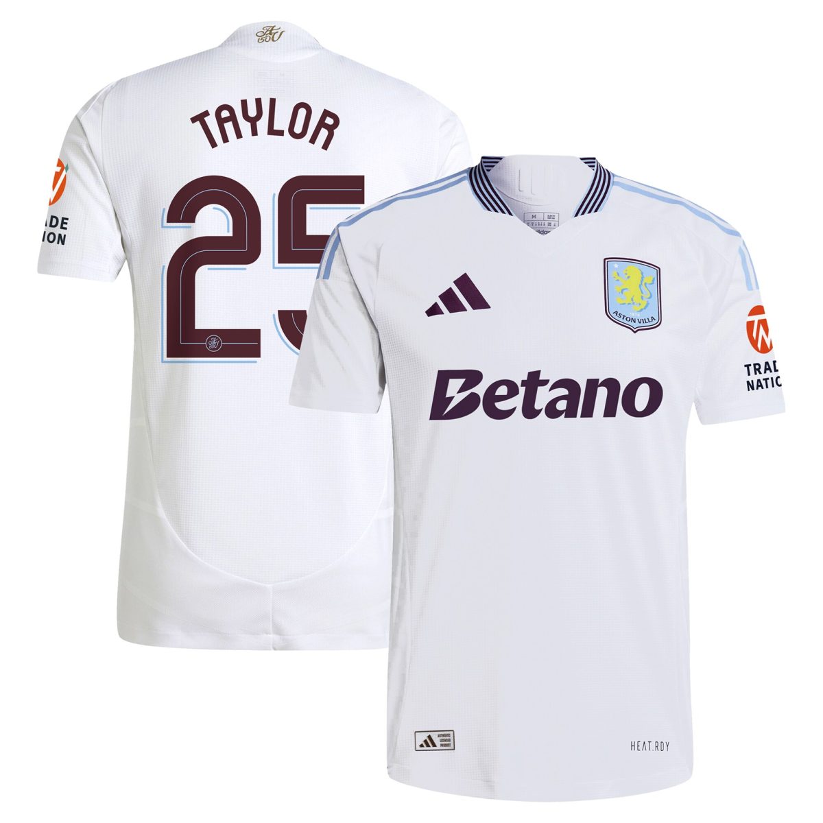 aston villa adidas away authentic shirt 2024-25 with taylor 25 cup printing Collection - Official Aston Villa Kits