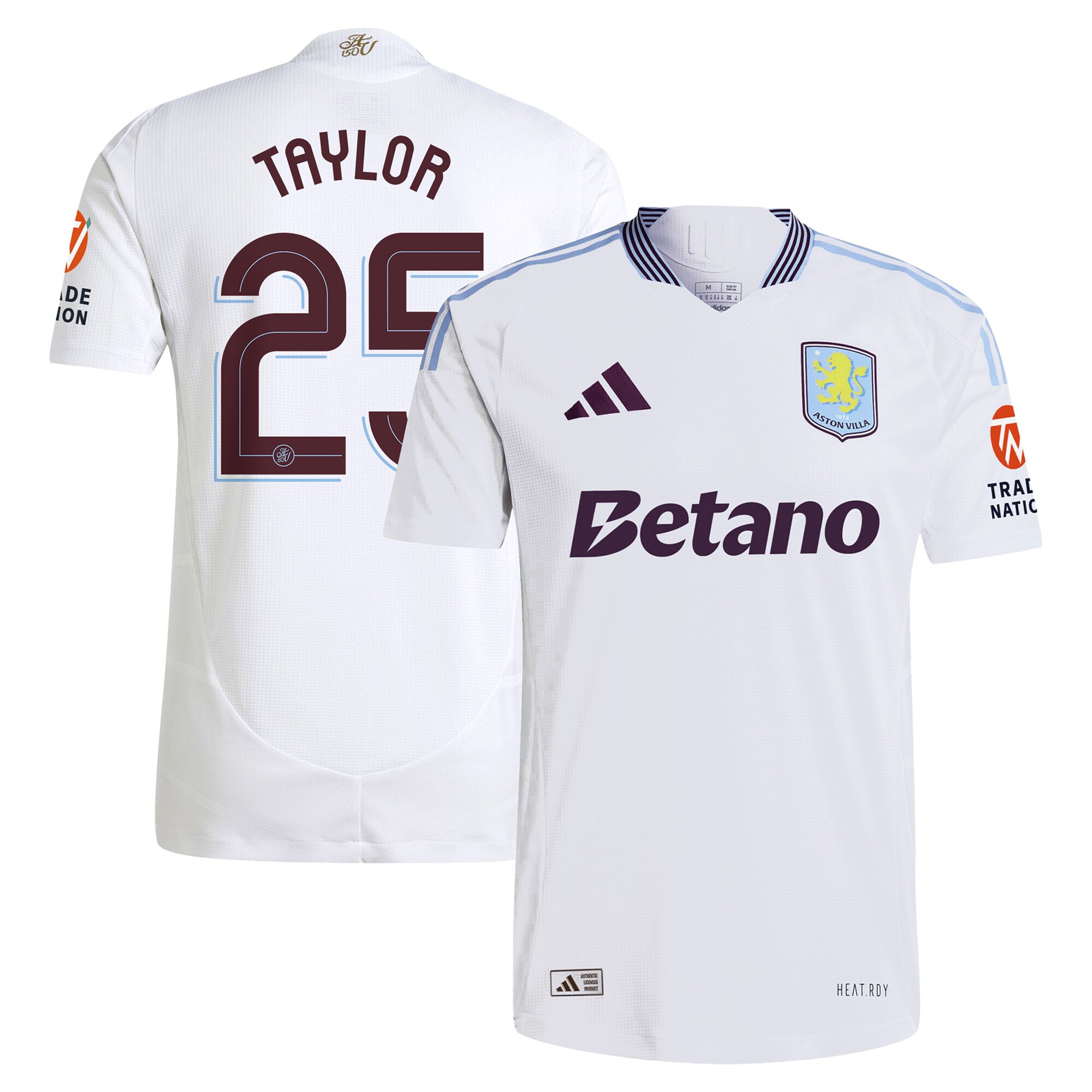 aston villa adidas away authentic shirt 2024-25 with taylor 25 cup printing Collection - Official Aston Villa Kits