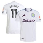 aston villa adidas away authentic shirt 2024-25 with watkins 11 printing Collection - Official Aston Villa Kits
