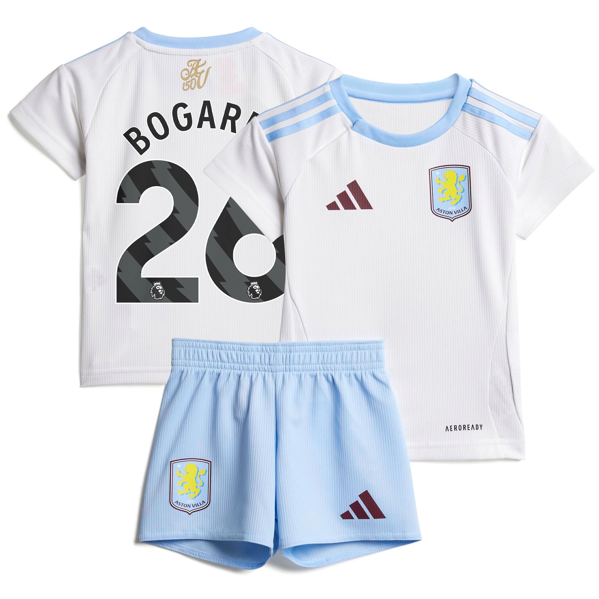 aston villa adidas away baby kit 2024-25 with bogarde 26 printing Collection - Official Aston Villa Kits