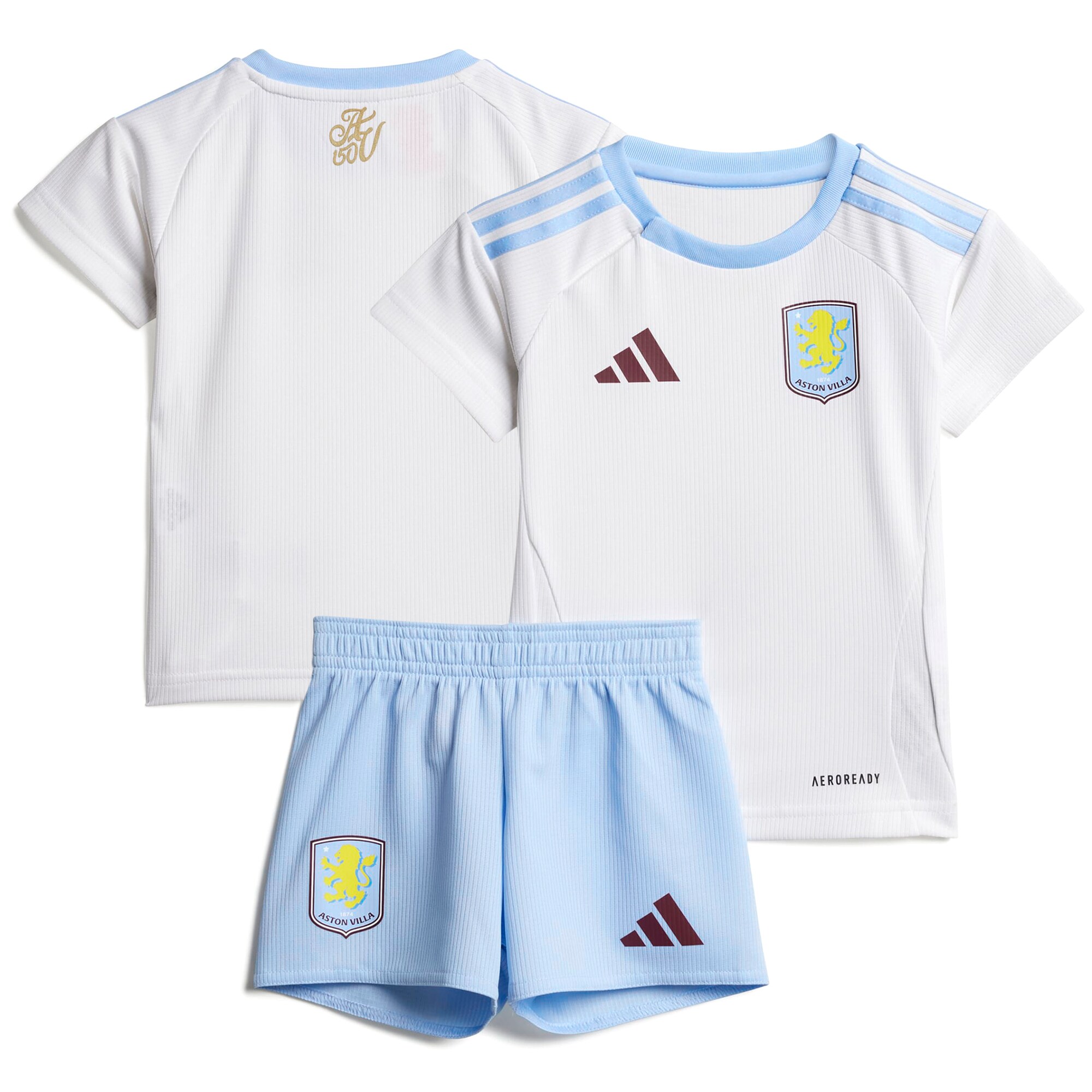 aston villa adidas away baby kit 2024-25 with custom printing Collection - Official Aston Villa Kits