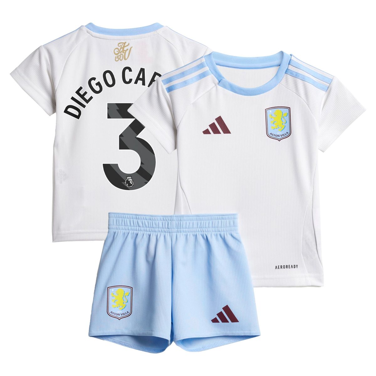 aston villa adidas away baby kit 2024-25 with diego carlos 3 printing Collection - Official Aston Villa Kits