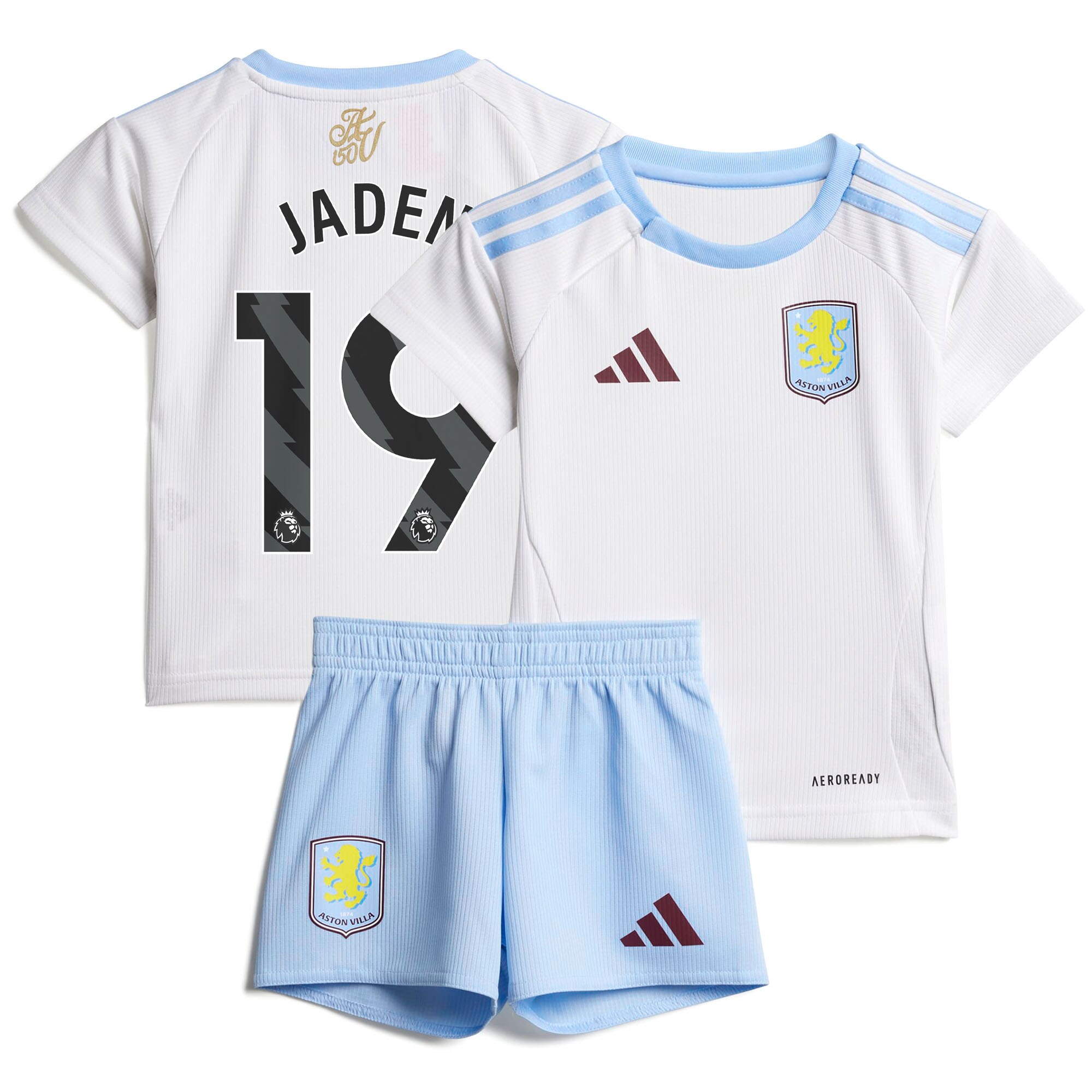 aston villa adidas away baby kit 2024-25 with jaden 19 printing Collection - Official Aston Villa Kits