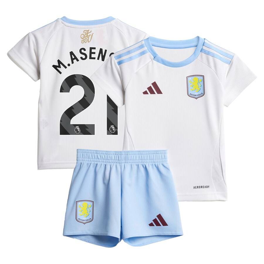aston villa adidas away baby kit 2024-25 with m.asensio 21 printing Collection - Official Aston Villa Kits