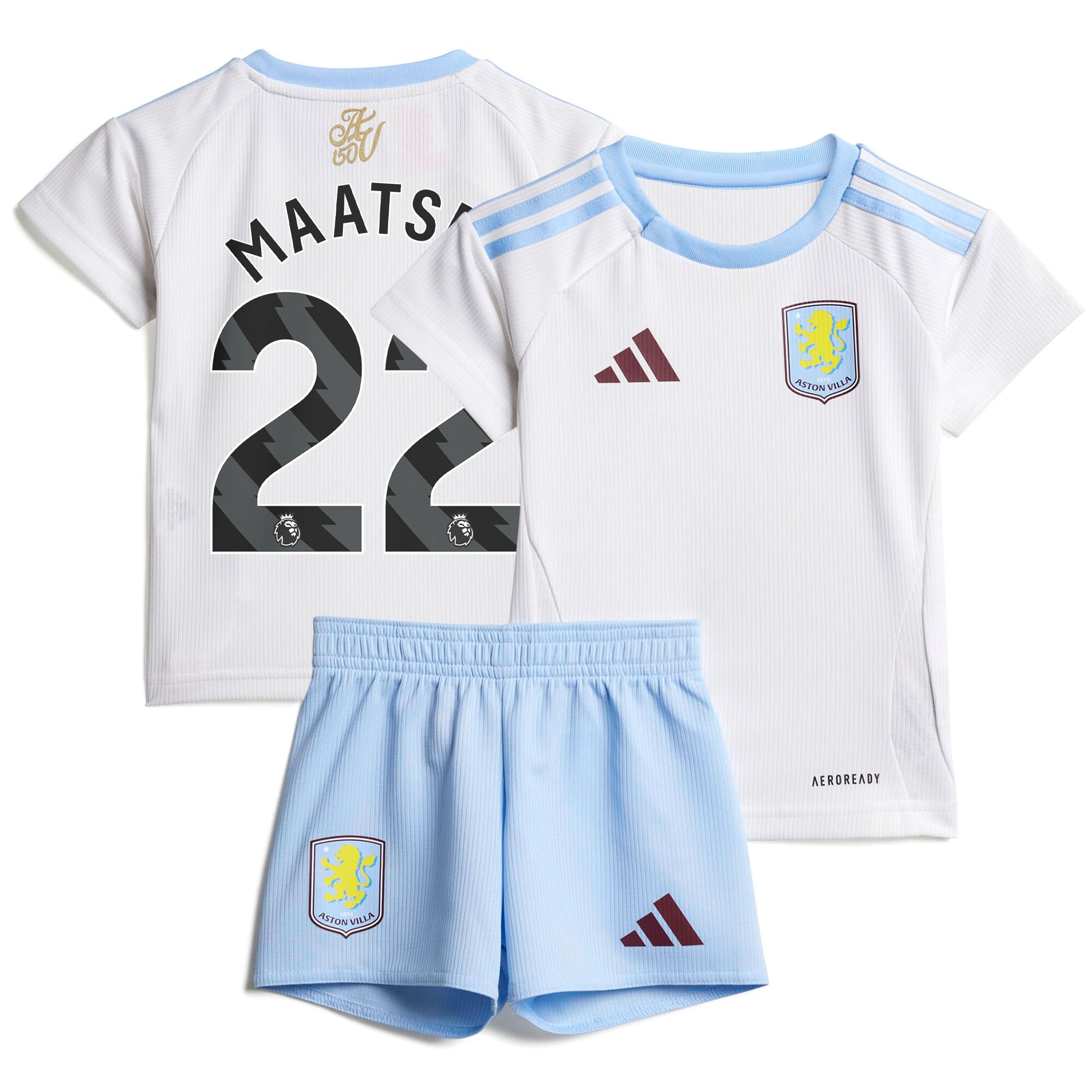 aston villa adidas away baby kit 2024-25 with maatsen 22 printing Collection - Official Aston Villa Kits