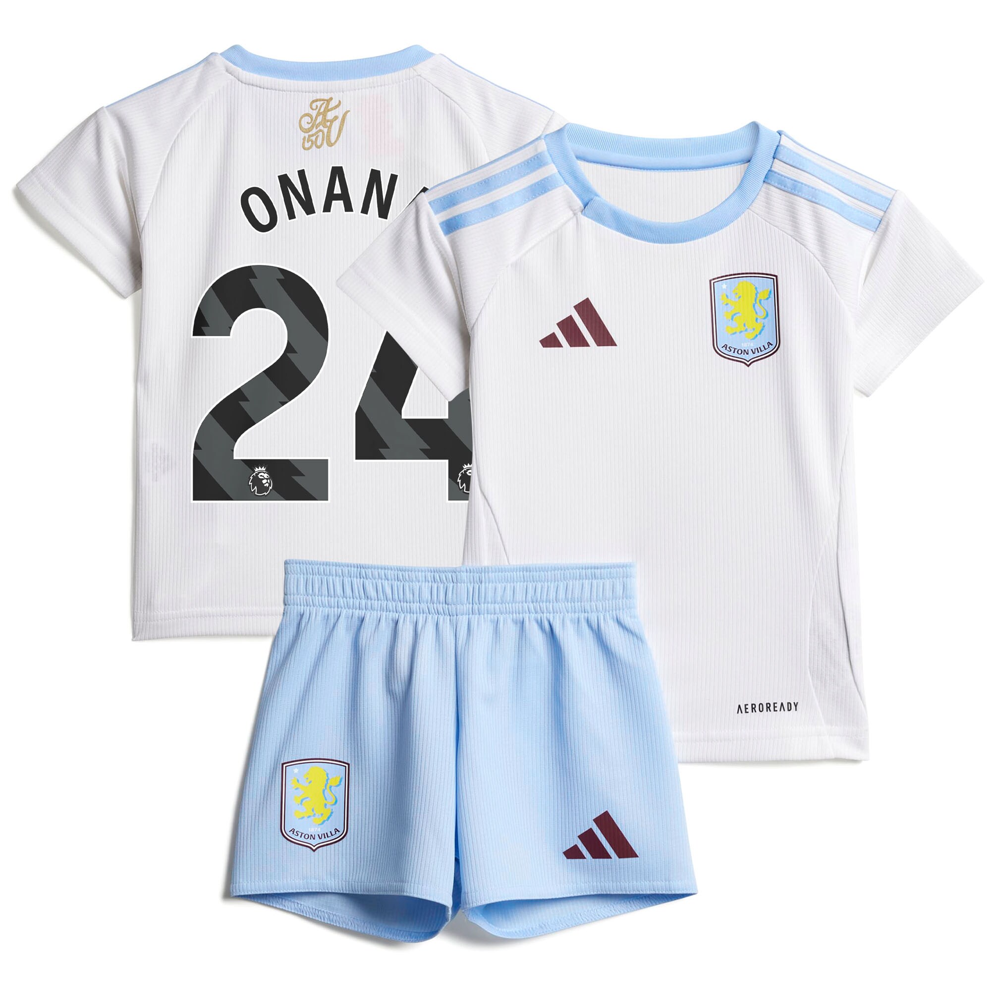 aston villa adidas away baby kit 2024-25 with onana 24 printing Collection - Official Aston Villa Kits