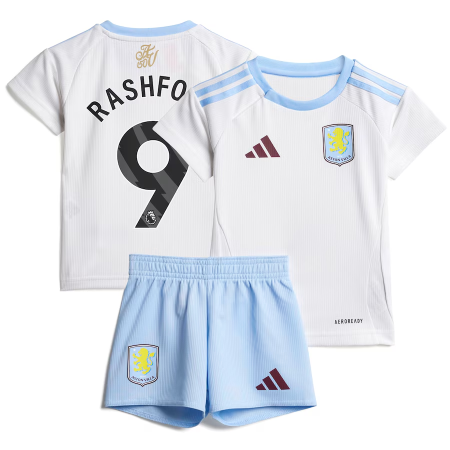 aston villa adidas away baby kit 2024-25 with rashford 9 printing Collection - Official Aston Villa Kits