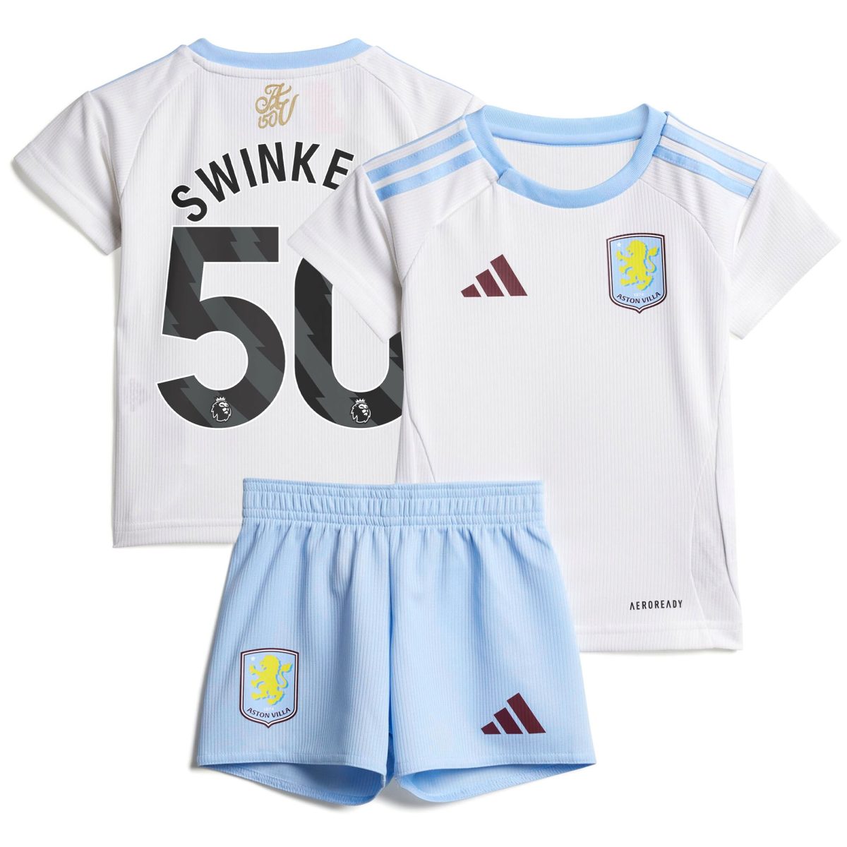 aston villa adidas away baby kit 2024-25 with swinkels 50 printing Collection - Official Aston Villa Kits