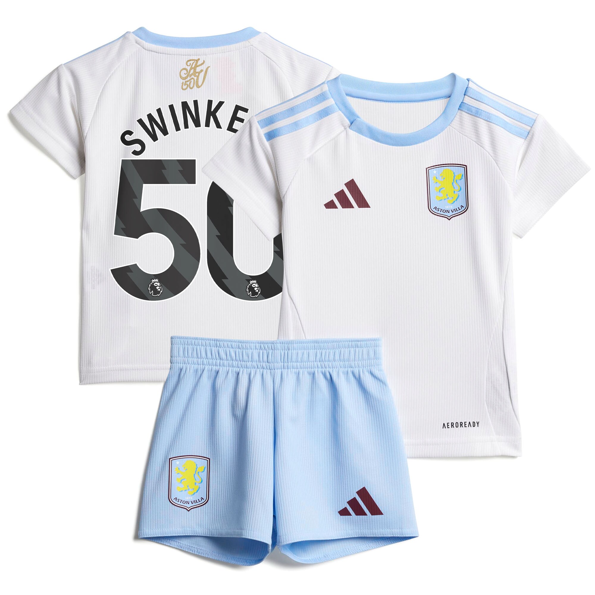 aston villa adidas away baby kit 2024-25 with swinkels 50 printing Collection - Official Aston Villa Kits