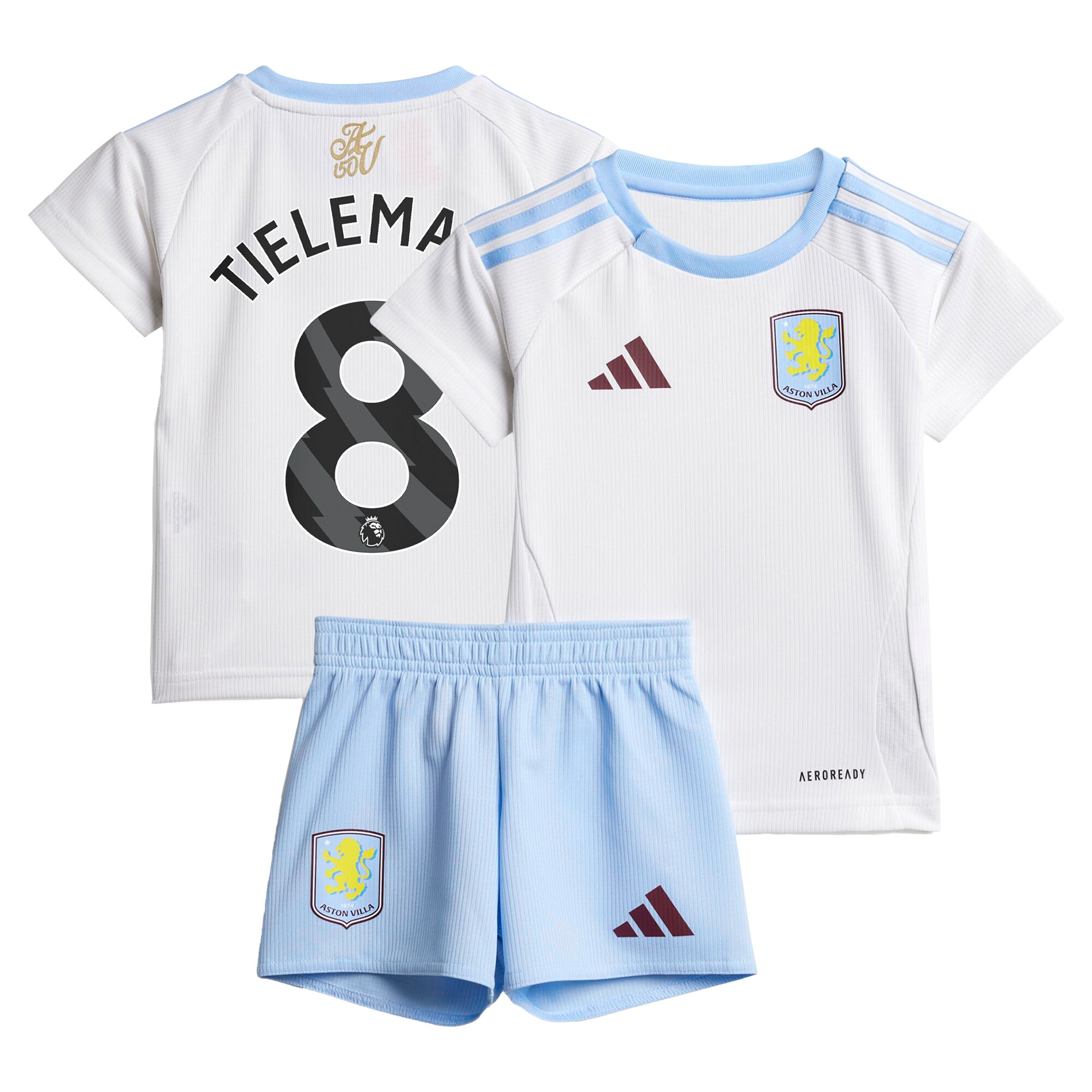 aston villa adidas away baby kit 2024-25 with tielemans 8 printing Collection - Official Aston Villa Kits